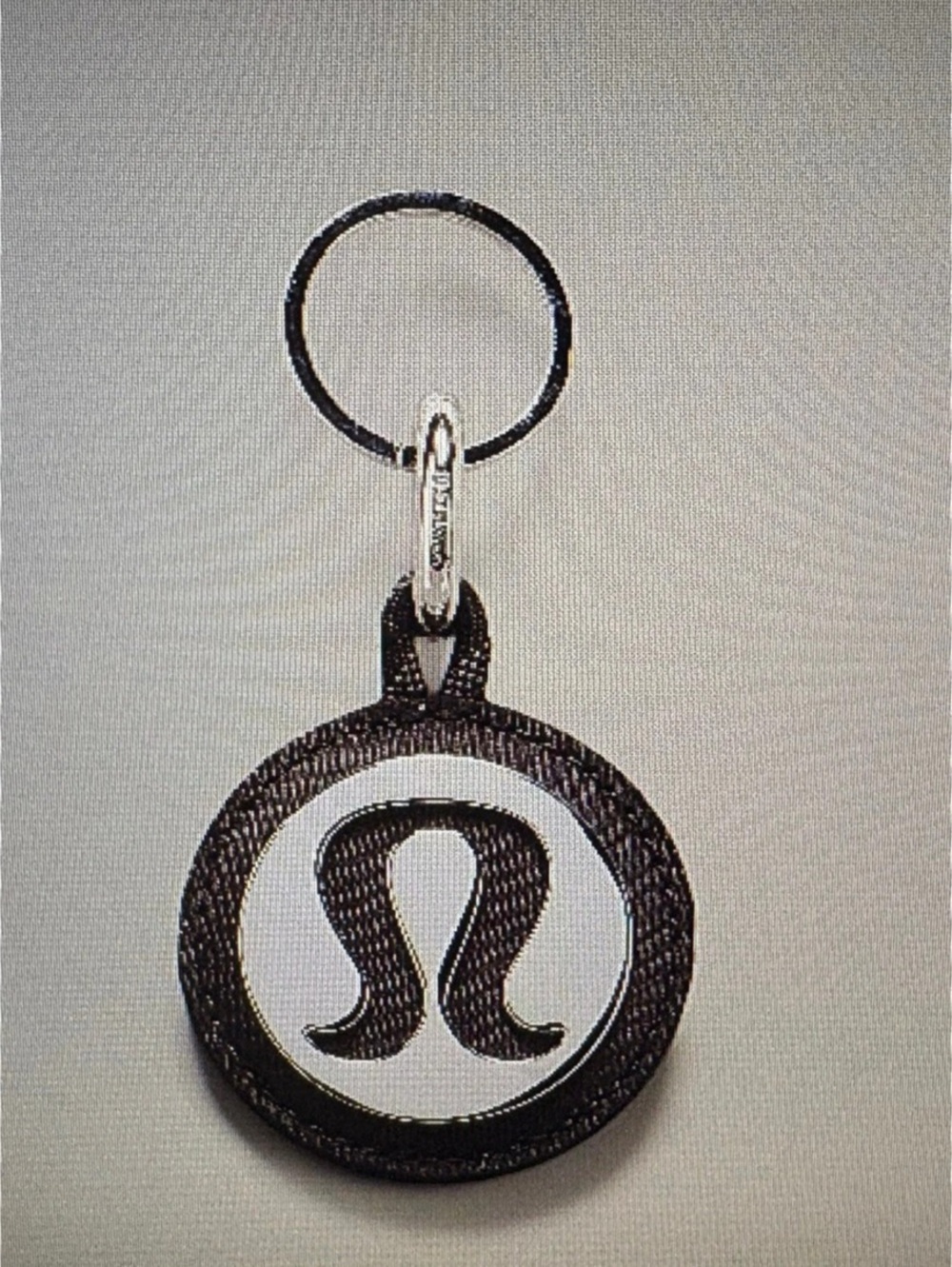 lululemon Never Lost Keychain Black & Silver